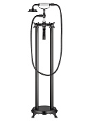 Wonzon & Woghand Retro Смеситель напольный для ванны, излив 29,4 см, цвет: темный графит WW-88649020-BGM