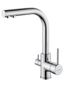 Wonzon & Woghand Смеситель для кухни с каналом для фильтрации воды, излив 19 см, цвет: хром глянец WW-88458005-CR