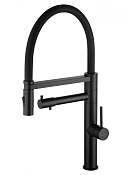 Wonzon & Woghand Смеситель для кухни с гибким изливом и каналом для фильт. воды, цвет: черный мат. WW-88458007-MB