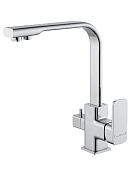 Wonzon & Woghand Смеситель для кухни с каналом для фильтрации воды, излив 21 см, цвет: хром глянец WW-88458004-CR