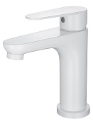 Wonzon & Woghand Alfa Смеситель для раковины, излив 10,5 см, цвет: белый матовый WW-A40202-MW