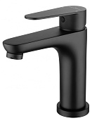 Wonzon & Woghand Alfa Смеситель для раковины, излив 10,5 см, цвет: черный матовый WW-A40202-MB