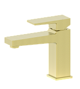 Wonzon & Woghand Cube 2.0 Смеситель для раковины, излив 13 см, цвет: брашир. золото WW-88018068-BG