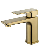 Wonzon & Woghand Edge Смеситель для раковины, излив 12 см, цвет: брашированное золото WW-88139003-BG