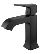 Wonzon & Woghand Flex Смеситель для раковины, излив 12 см, цвет: черный матовый WW-88018072-MB