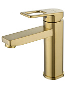 Wonzon & Woghand Frame Смеситель для раковины, излив 12,2 см, цвет: брашированное золото WW-88139010-BG