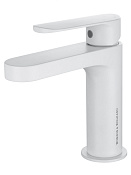 Wonzon & Woghand Смеситель для раковины, без д/к, длина излива 11 см, цвет: белый матовый WW-H1032-MW