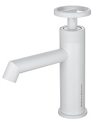 Wonzon & Woghand Смеситель для раковины, без д/к, длина излива 12,8 см, цвет: белый матовый WW-H1065-MW