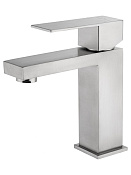 Wonzon & Woghand Смеситель для раковины, без д/к, длина излива 11 см, цвет: брашированный никель WW-A40982-BS