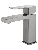 Wonzon & Woghand Смеситель для раковины, без д/к, длина излива 11 см, цвет: темный графит WW-A40982-BGG