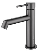 Wonzon & Woghand Смеситель для раковины, без д/к, длина излива 12,5 см, цвет: темный графит WW-H1063-BGG