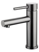 Wonzon & Woghand Смеситель для раковины, без д/к, длина излива 12 см, цвет: темный графит WW-H9089-BGG