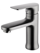 Wonzon & Woghand Смеситель для раковины, без д/к, длина излива 10,7 см, цвет: темный графит WW-XH-011-BGG