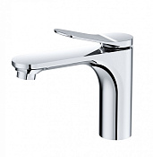 Wonzon & Woghand Смеситель для раковины, без д/к, длина излива 13,3 см, цвет: хром глянцевый WW-XH-010-CR