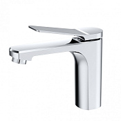 Wonzon & Woghand Смеситель для раковины, без д/к, длина излива 13,4 см, цвет: хром глянцевый WW-XH-013-CR