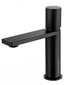 Wonzon & Woghand Смеситель для раковины, без д/к, длина излива 12,5 см, цвет: черный матовый WW-101-MB