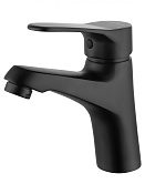 Wonzon & Woghand Смеситель для раковины, без д/к, длина излива 11,2 см, цвет: черный матовый WW-A40212-MB