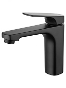 Wonzon & Woghand Смеситель для раковины, без д/к, длина излива 13,5 см, цвет: черный матовый WW-A40492-MB