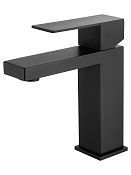 Wonzon & Woghand Смеситель для раковины, без д/к, длина излива 11 см, цвет: черный матовый WW-A40982-MB