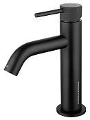 Wonzon & Woghand Смеситель для раковины, без д/к, длина излива 11,5 см, цвет: черный матовый WW-H1061-MB