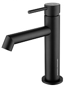 Wonzon & Woghand Смеситель для раковины, без д/к, длина излива 12,5 см, цвет: черный матовый WW-H1063-MB