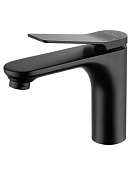 Wonzon & Woghand Смеситель для раковины, без д/к, длина излива 13,3 см, цвет: черный матовый WW-XH-010-MB