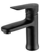 Wonzon & Woghand Смеситель для раковины, без д/к, длина излива 10,7 см, цвет: черный матовый WW-XH-011-MB