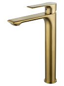 Wonzon & Woghand Brilliant Смеситель для раковины, излив 15,3 см, цвет: брашир. золото WW-88019079-BG