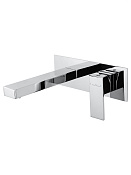 Wonzon & Woghand Cube Смеситель для раковины встраиваемый, излив 18,4 см, цвет: хром глянцевый WW-88869016-CR