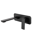 Wonzon & Woghand Diamond Смеситель для раковины встраиваемый, излив 18,4 см, цвет: черный матовый WW-88869011-MB