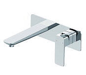 Wonzon & Woghand Edge Смеситель для раковины встраиваемый, излив 18,4 см, цвет: хром глянцевый WW-88869003-CR