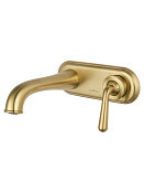 Wonzon & Woghand Steam Смеситель для раковины встр, излив 18,3 см, цвет: брашированное золото WW-88869008-BG