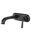 Wonzon & Woghand Steam Смеситель для раковины встраиваемый, излив 18,3 см, цвет: черный матовый WW-88869008-MB