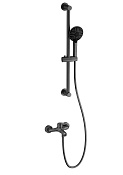 Wonzon & Woghand Смеситель для ванны с душевым гарнитуром, цвет: темный графит WW-4560-BGG