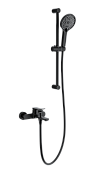 Wonzon & Woghand Смеситель для ванны с душевым гарнитуром, цвет: черный матовый WW-C2036-MB