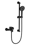 Wonzon & Woghand Смеситель для ванны с душевым гарнитуром, цвет: черный матовый WW-C2501-MB