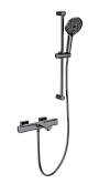 Wonzon & Woghand Solid Смеситель для ванны термостатический с душем, цвет: темный графит WW-C2011-A-BGG