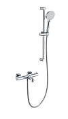 Wonzon & Woghand Смеситель для ванны термостатический с душевым гарнитуром, цвет: хром глянцевый WW-C2006-A-CR