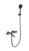 Wonzon & Woghand Inn Смеситель для ванны термостатический с душем, цвет: темный графит WW-A2006-A1-BGG