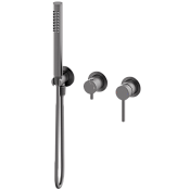 Wonzon & Woghand Stick Смеситель для душа встраиваемый, 2 потребителя,цвет: темный графит WW-838017-BGM