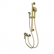 Wonzon & Woghand Смеситель для ванны с душевым гарнитуром без излива, цвет: брашированное золото WW-A4888-BG