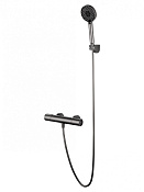 Wonzon & Woghand Inn Смеситель для ванны термостатический с душем, без излива, цвет: темный графит WW-A2006-A-BGG