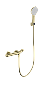 Wonzon & Woghand Смеситель для ванны термостатический с душем, без излива, цвет: брашир. золото WW-B2057-A-BG