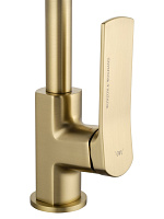 Wonzon & Woghand Смеситель для кухни, изливом 23,3 см, цвет: брашированное золото WW-L1006-BG