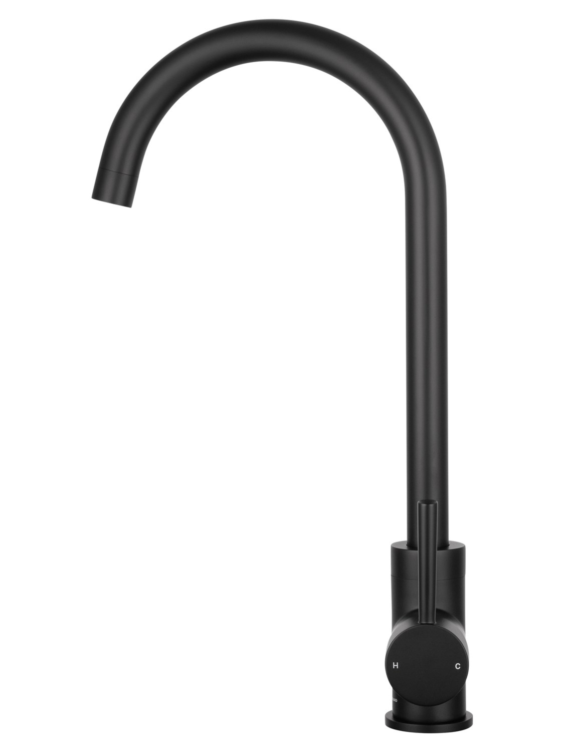 Wonzon & Woghand Смеситель для кухни, изливом 18 см, цвет: черный матовый WW-A21102-MB