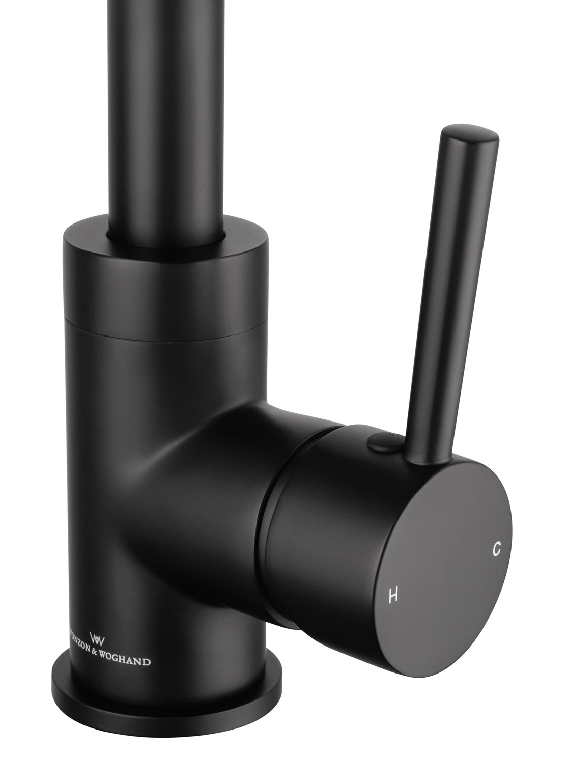 Wonzon & Woghand Смеситель для кухни, изливом 18 см, цвет: черный матовый WW-A21102-MB