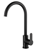 Wonzon & Woghand Смеситель для кухни, изливом 20,6 см, цвет: черный матовый WW-AE4554-MB