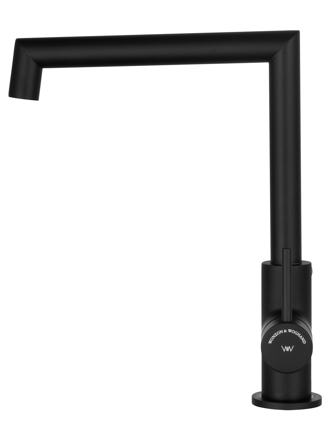 Wonzon & Woghand Смеситель для кухни, изливом 18 см, цвет: черный матовый WW-L1005-MB