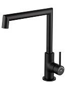 Wonzon & Woghand Смеситель для кухни, изливом 18 см, цвет: черный матовый WW-L1005-MB