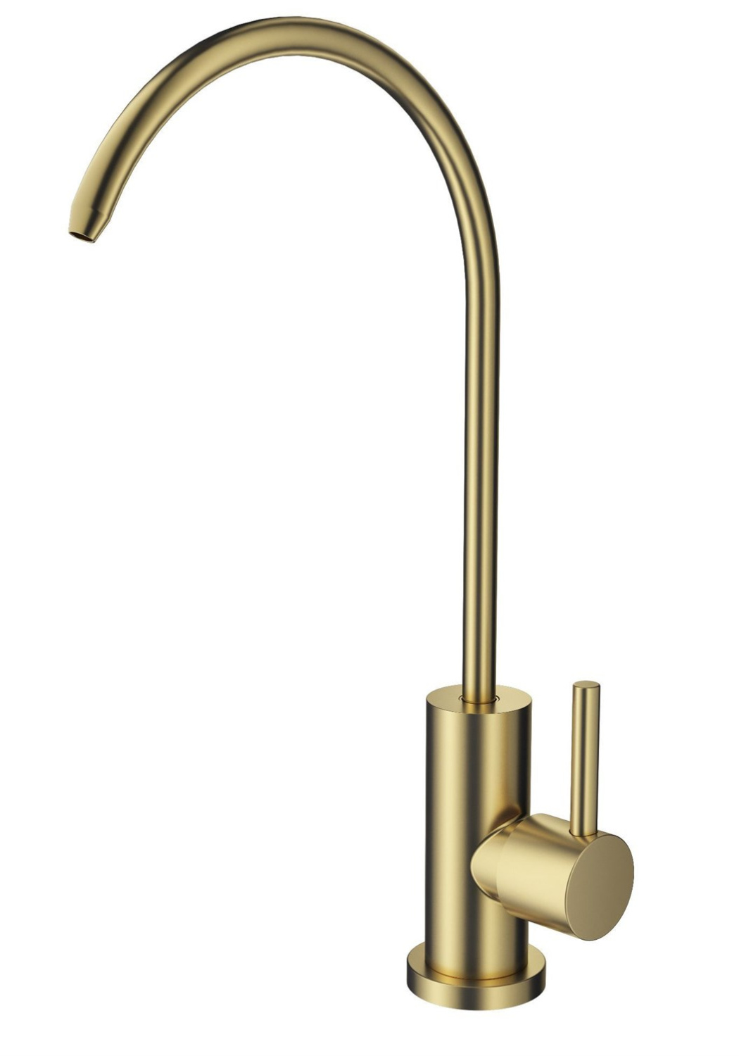 Wonzon & Woghand Кран для фильтрованной воды, длина излива 14 см, поворотный, цвет: брашир золото WW-AE4587-BG